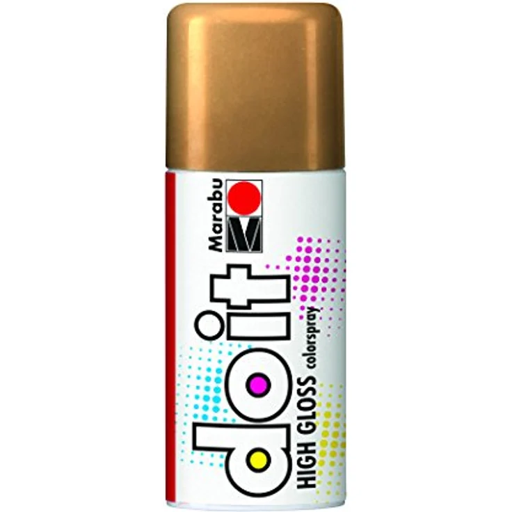 Marabu Sprühfarbe do it HIGH GLOSS, 150 ml - Hochglänzendes Farbspray für Metalloptik, lichtecht und schnelltrocknend – Bild 1
