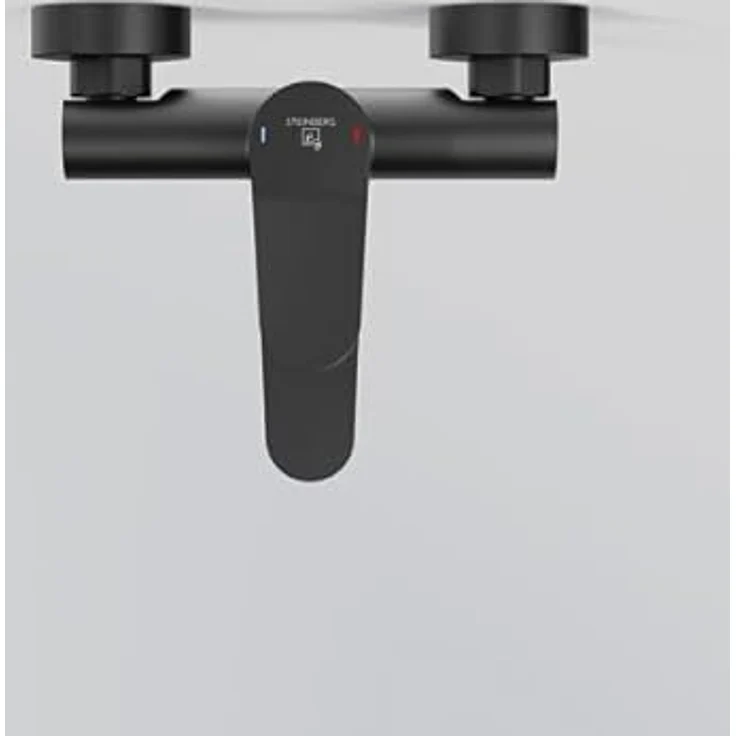 Steinberg Serie 340, Wannenarmatur Aufputz für zwei Verbraucher, Chrom, Ausladung 110mm, Einhebelarmatur – Bild 8