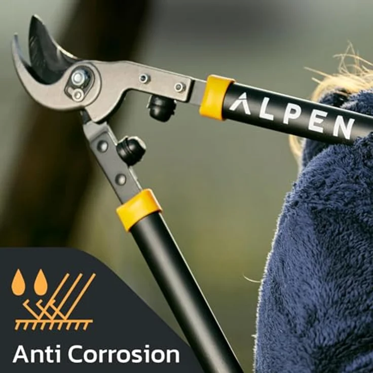 Alpen Swiss Tools Gartenschere WEISSHORN 260 Astschere mit Antihaftbeschichtung, weiß – Bild 5