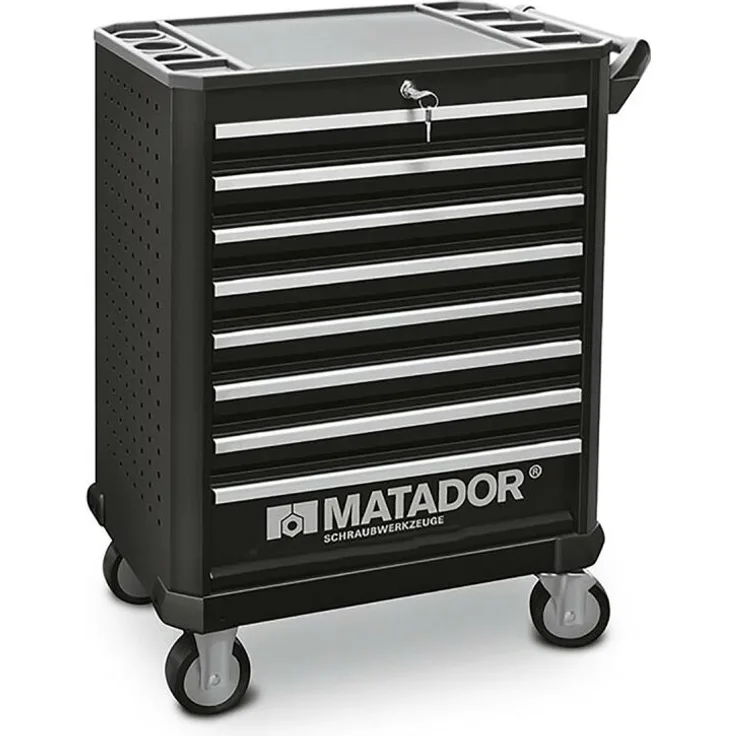 Matador RATIO Werkstattwagen, 8 Schubladen, leer, 1030x790x470 mm, 81630030