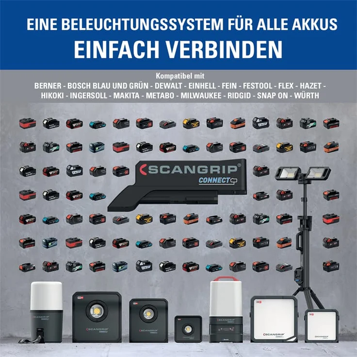 SCANGRIP Akku-Adapter SMART CONNECTOR passend für BOSCH GREEN – Bild 3