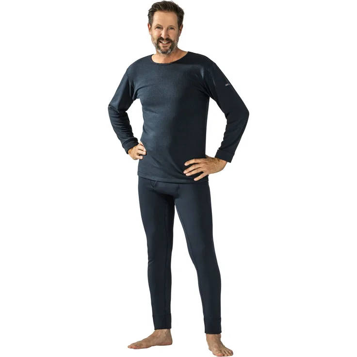 Funktionsunterwäsche Shirt Langarm 275 g/m² grau Größe L