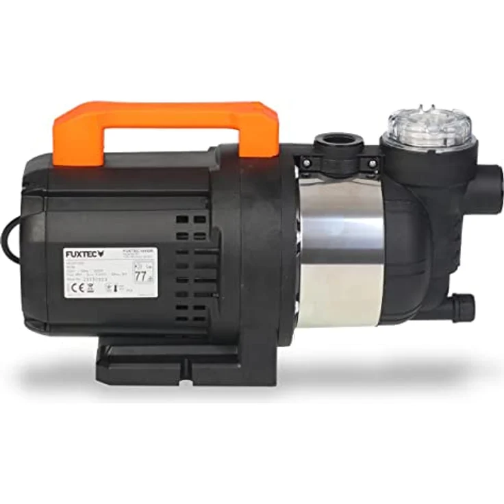FUXTEC Gartenpumpe FX-GP1200N, 1200 Watt, 4800l/h, Förderhöhe bis zu 48m, 4,8bar, für Klar- und Regenwasser – Bild 6