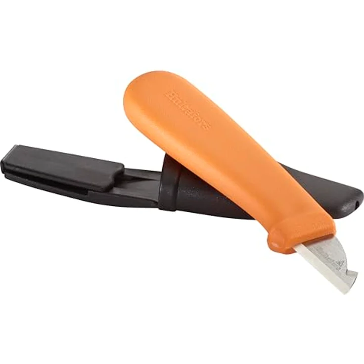 Hultafors Elektrikermesser ELK, Abisoliermesser aus japanischem Kohlenstoffstahl, beidseitiger Griff für Links- & Rechtshänder, 58-60 HRC, 1,5 mm dick – Bild 1