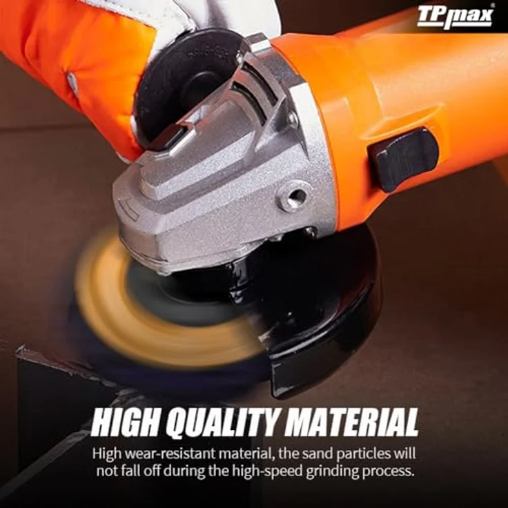 TPmax 115 mm Streifenscheiben, Schleifscheiben für Rost- und Farbentfernung, 3 Stück (lila/blau/schwarz) – Bild 4