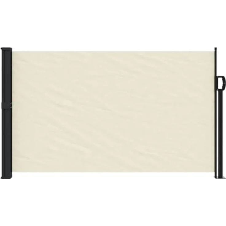 vidaXL Seitenmarkise, Wandmarkise mit PU-Beschichtung, Sichtschutz für Balkon Terrasse Garten, Windschutz Markise, Ausziehbar Creme Polyester – Bild 3