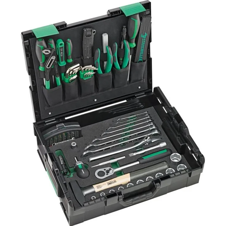Stahlwille Werkzeugkoffer L-BOXX/111, 111-teiliges Werkzeugsortiment für Industrie und Heimwerker, kompakt und robust