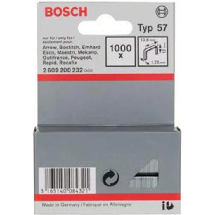 Flachdrahtklammer Typ 57, 10,6 x 1,25 x 12 mm – Bild 2