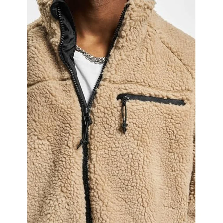 Brandit Herren Teddyfleece Jacket, Allwetterjacke mit hochflorigem Teddy-Fleece, blau – Bild 5