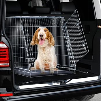 Relaxdays Hundekäfig XL 83x75x109cm - Faltbare Transportbox Für Auto & Zuhause