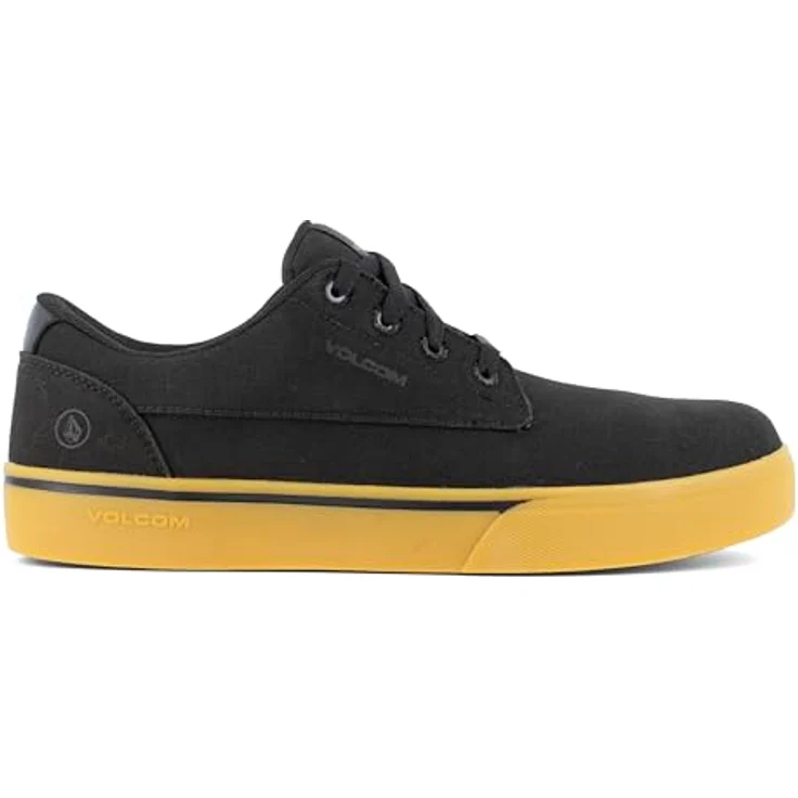 Volcom Sicherheitsschuh, Skate-inspirierte Arbeitsschuhe, 100% metallfrei, Extrabreiter Zehenbereich, Schwarz – Bild 3