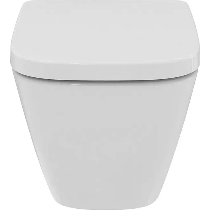 Ideal Standard i.life B Wand-WC-Set, spülrandlos, tiefspülend, waagerechter Abgang, mit Softclose WC-Sitz, weiß