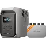 EF ECOFLOW PowerStream Balkonkraftwerk, Mikrowechselrichter 800W, Powerstation 1,5kWh Delta 3 1500, WLAN, Energieverbrauchssteuerung, App-Steuerung