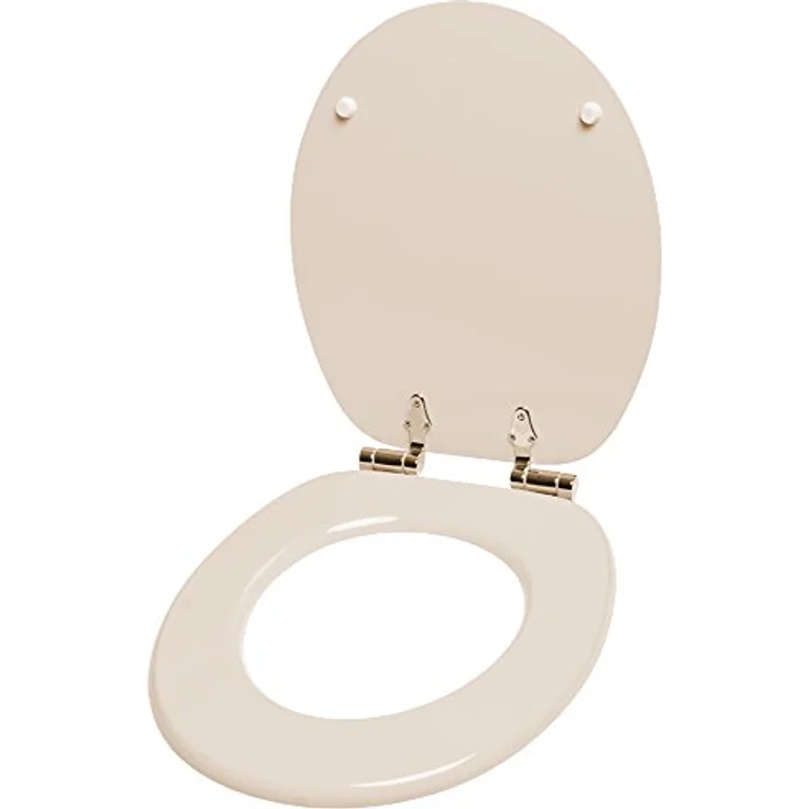 Sanilo WC Sitz Bahamabeige, Mit Absenkautomatik, Hochwertiger Holz-Toilettendeckel mit antibakterieller Oberfläche – Bild 3