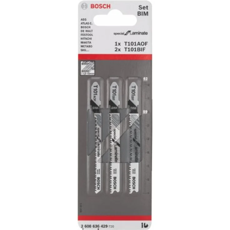 Bosch Professional 3tlg. Stichsägeblatt-Set Special for Laminate zum Sägen in Laminat – Bild 2