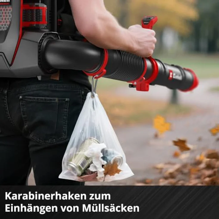 Einhell Akku-Laubbläser GP-LB 36/280 Li E BL-Solo, leistungsstarker Laubsauger mit 36V Akku und hohem Luftstrom – Bild 11