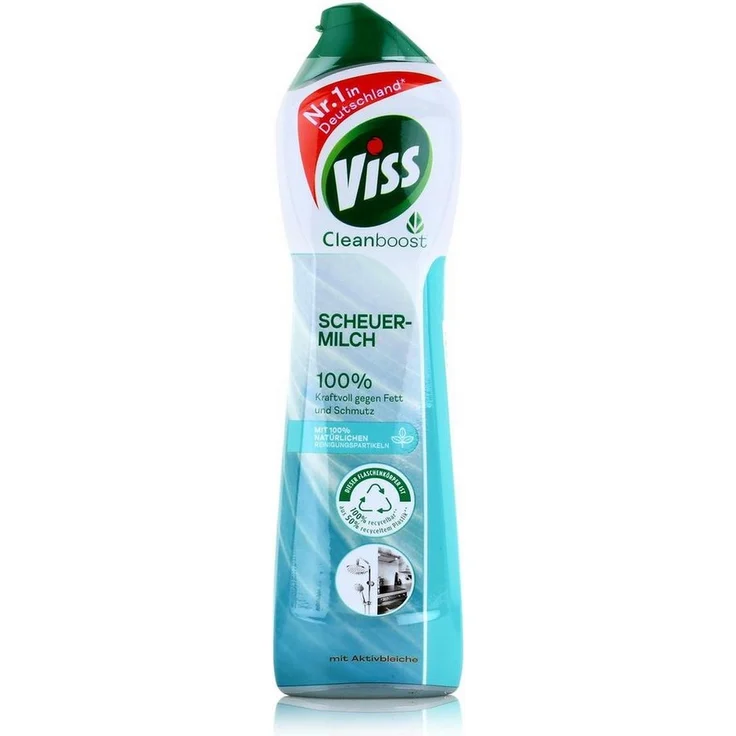 Viss Cleanboost Scheuer-Milch mit Aktivbleiche 500ml (1er Pack) Allzweckreiniger mit unglaublicher Reinigungskraft - Preisvergleich – Bild 1