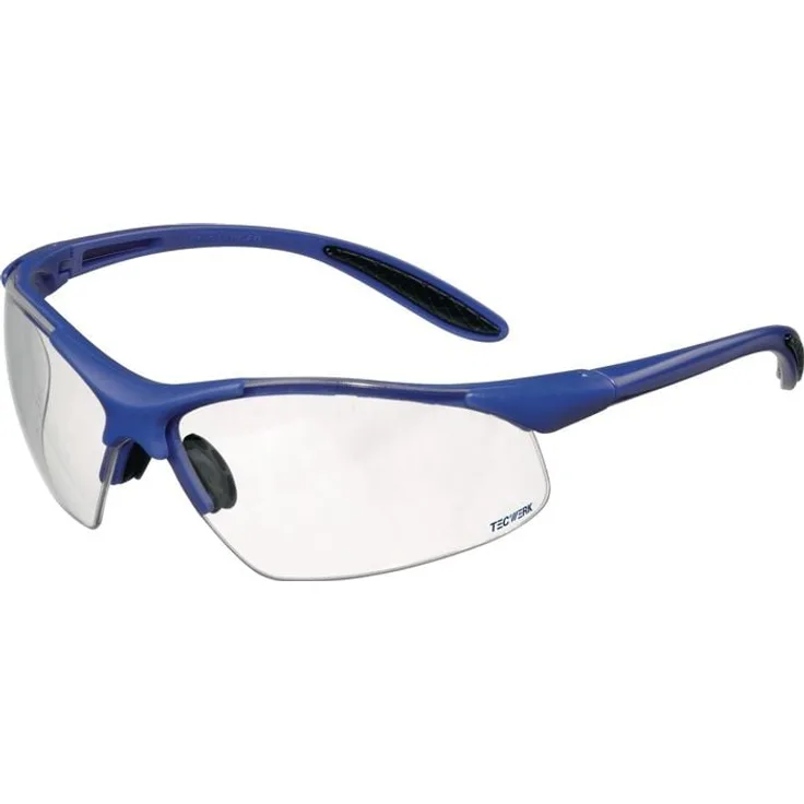 AS Arbeitsschutz GmbH Schutzbrille DAYLIGHT PREMIUM EN 166, dunkelblau, splitterfreie Polycarbonatgläser, anti-scratch-beschichtet, 100 % UVA- und UVB-Schutz, beschlagfrei, Ultra Light Concept