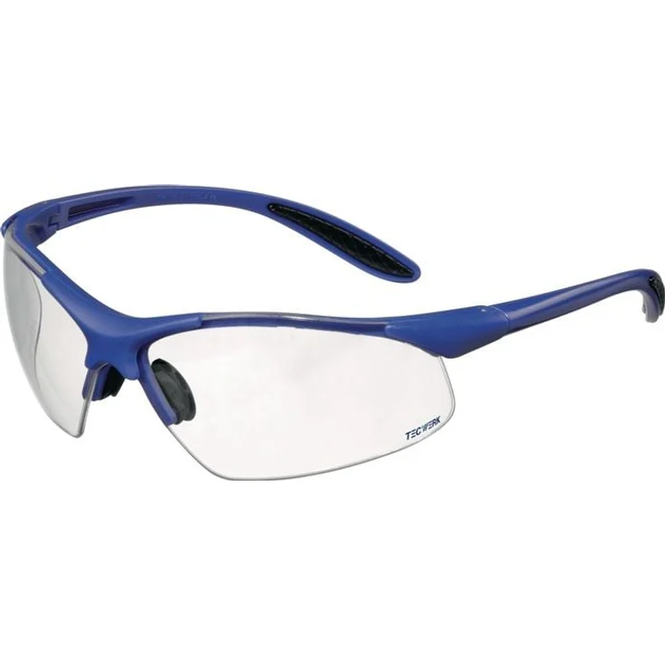 AS Arbeitsschutz GmbH Schutzbrille DAYLIGHT PREMIUM EN 166, dunkelblau, splitterfreie Polycarbonatgläser, anti-scratch-beschichtet, 100 % UVA- und UVB-Schutz, beschlagfrei, Ultra Light Concept