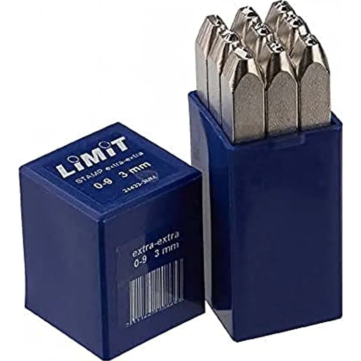 Limit 244330403 Zahlenstempel für Edelstahl und Metall, 5 mm Höhe