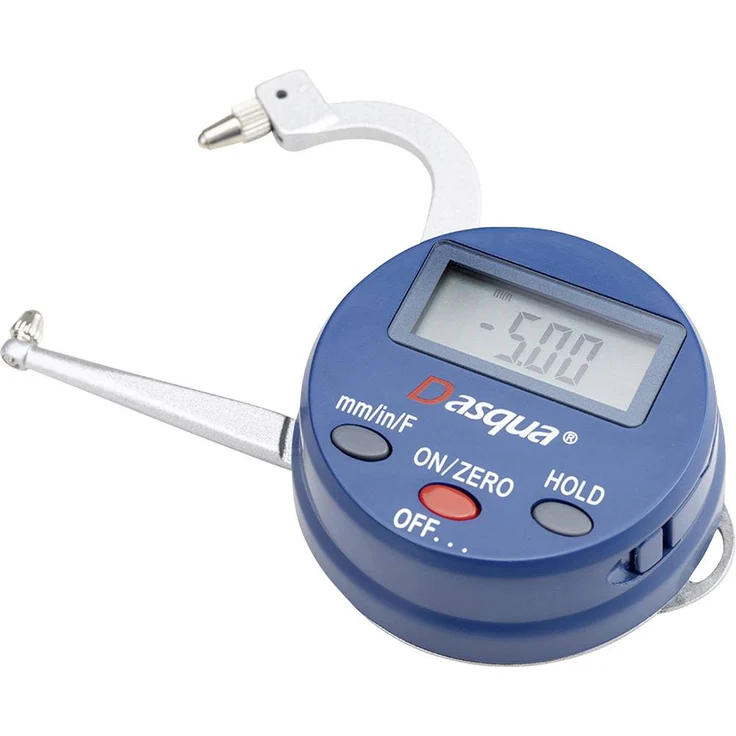Dasqua 2140-8105 Digitales Dickenmessgerät, digitale Anzeige bis 25mm, kompakt und handlich