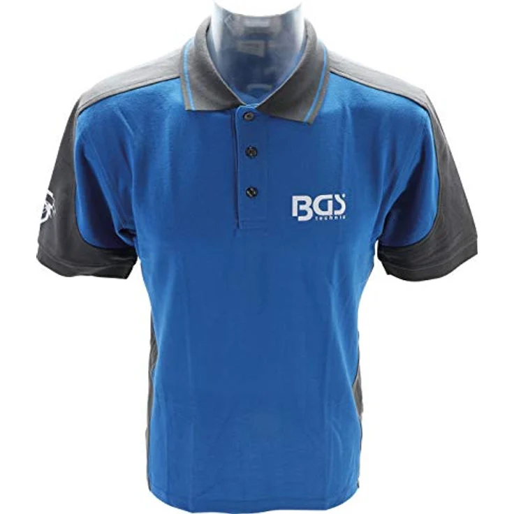 BGS Polo-Shirt 90036, Comfort Fit, pflegeleicht, für Industriewäsche, waschbar bei 60 °C, zweifarbig, Größe XXL – Bild 1