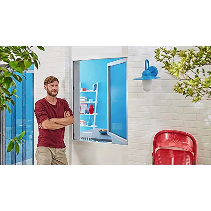 Fliegengitter 100x100cm Fensterschutz Insektenschutz Fenstergitter Fliegenfänger – Bild 2