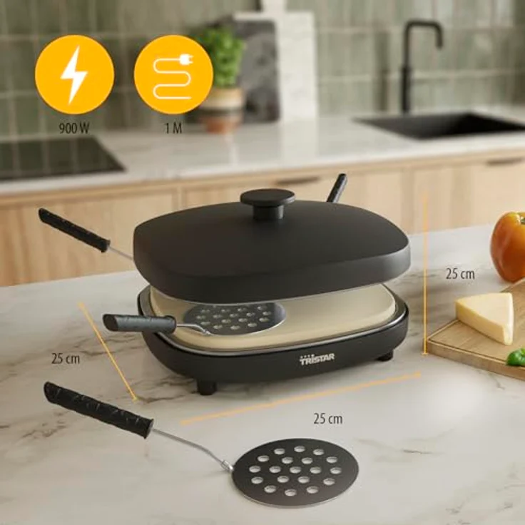 Tristar PZ-9174, Pizza Family 4 Mini-Pizzamaker für 4, PFAS-frei, mit automatischer Temperaturregelung und keramischer Antihaftbeschichtung – Bild 2