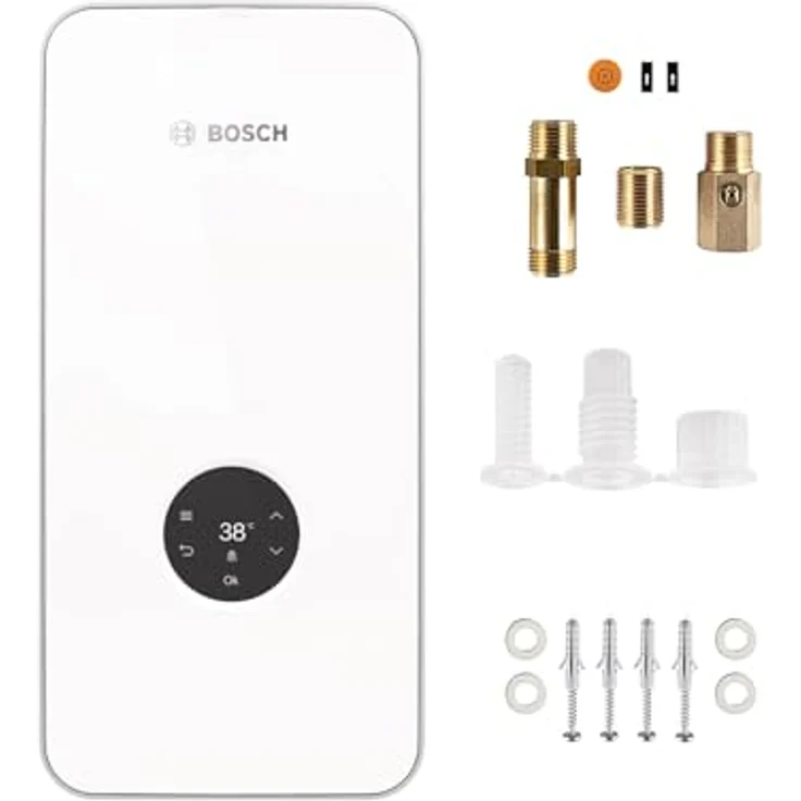 Bosch TR8501i Durchlauferhitzer 27 kW, elektronisch, internetfähig, kompakte Größe 484x236x106mm, weiß