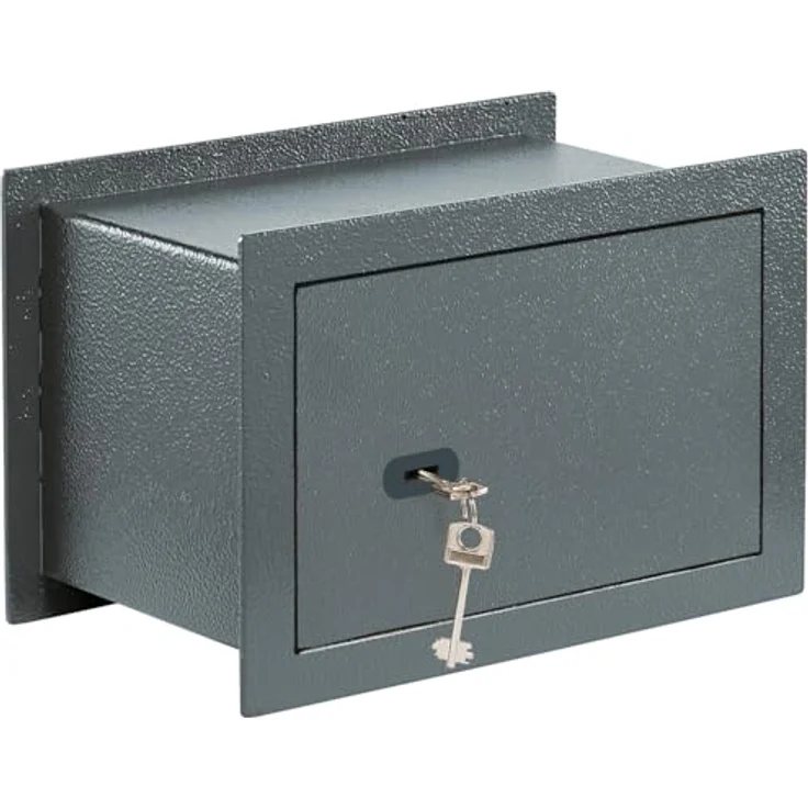 BURG-WÄCHTER Pure-Safe PSW 120 K Wandtresor mit Schlüssel, 10,6 l Volumen, Anthrazit – Bild 1