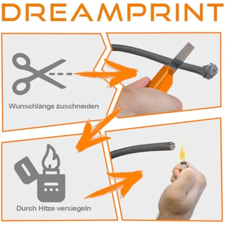 Dreamprint Expanderseil 10 m Schwarz 10 mm Gummiseil Gummischnur Spannseil Planenseil Spanngummi Gummileine Seil Schnur Band elastisch für Anhängerplane Planenbefestigung – Bild 4