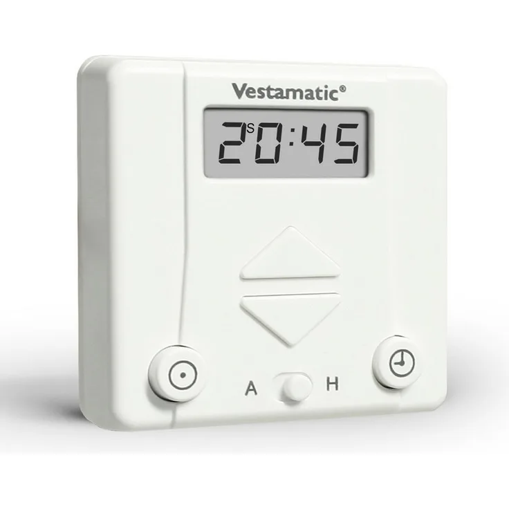 Vestamatic Zeitschaltuhr Rolltec Plus G/S, mechanisch, für alle gängigen Unterputzdosen geeignet, edles Display, Gehäuse passt in Unterputzdosen.