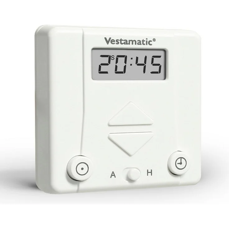 Vestamatic Zeitschaltuhr Rolltec Plus G/S, mechanisch, für alle gängigen Unterputzdosen geeignet, edles Display, Gehäuse passt in Unterputzdosen.