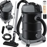 Masko® Industriestaubsauger Staubsauger Nass Trocken Sauger Edelstahl 2300W + Steckdose | Blasfunktion | Trocken-Saugen & Nass-Saugen | Push&Clean | Industrie-Sauger mit & ohne Beutel | beutellos