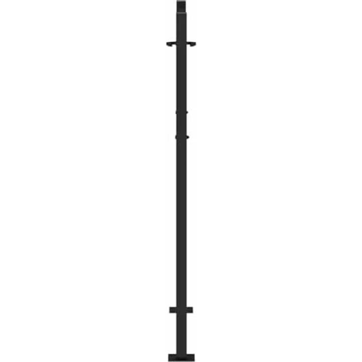 vidaXL Gartentor Schwarz 105x130 cm Stahl Blatt-Design Abschließbar mit 3 Schlüsseln – Bild 6