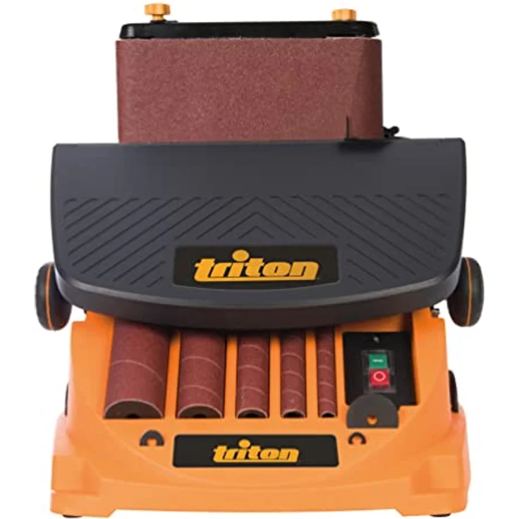 Triton 977604 Oszillierender Spindel-und Bandschleifer, 450 W TSPST450, orange – Bild 2