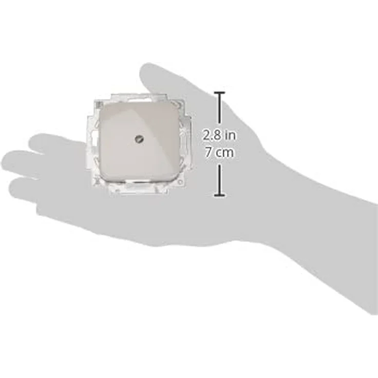 Busch-Jaeger Abdeckrahmen Reflex SI 2538-214, Blindzentralscheibe mit Tragring, weiß – Bild 4