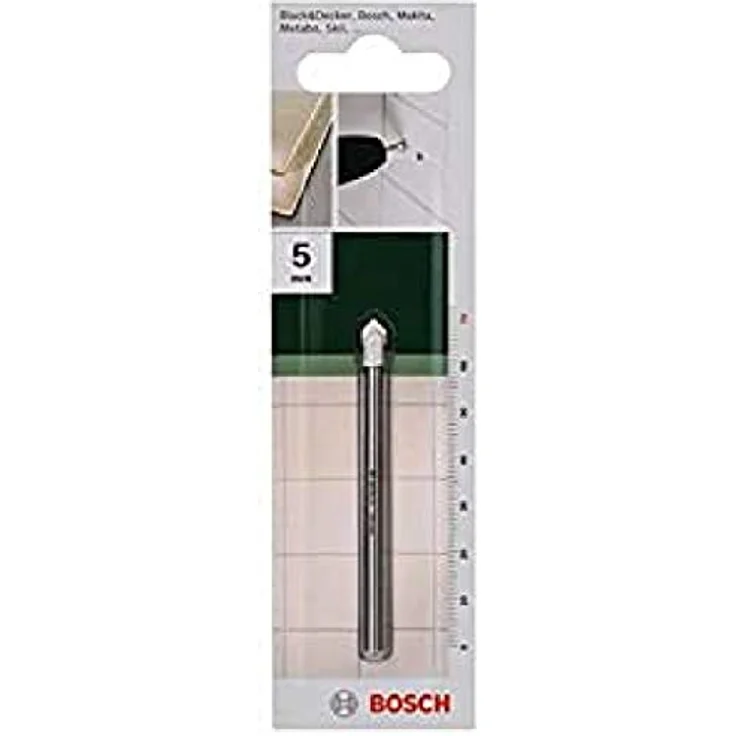BOSCH Fliesenbohrer D= 5,0 mm L= 70 mm, Bohrer- und Bitset - 2609255578 – Bild 1