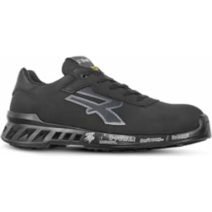 U-Power Ben Esd S3 CI SRC, Sicherheitshalbschuh mit atmungsaktiver Membrane und durchtrittsicherer Zwischensohle, grau