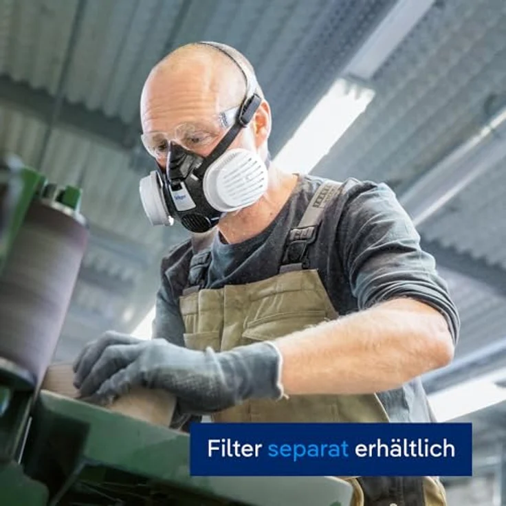 Dräger X-plore 3500 Halbmaske , Gr. L , Mehrweg Atemschutz-Maske für den Einsatz mit wechselbaren Bajonettfiltern – Bild 9
