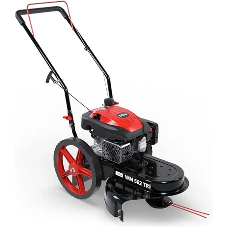 Güde Wiesenmäher WM 562 TRI, Benzin-Rasenmäher mit 4-Takt Power-Engine Motor, Stahlblech-Gehäuse, und zuschaltbarem Fadenkopf – Bild 7