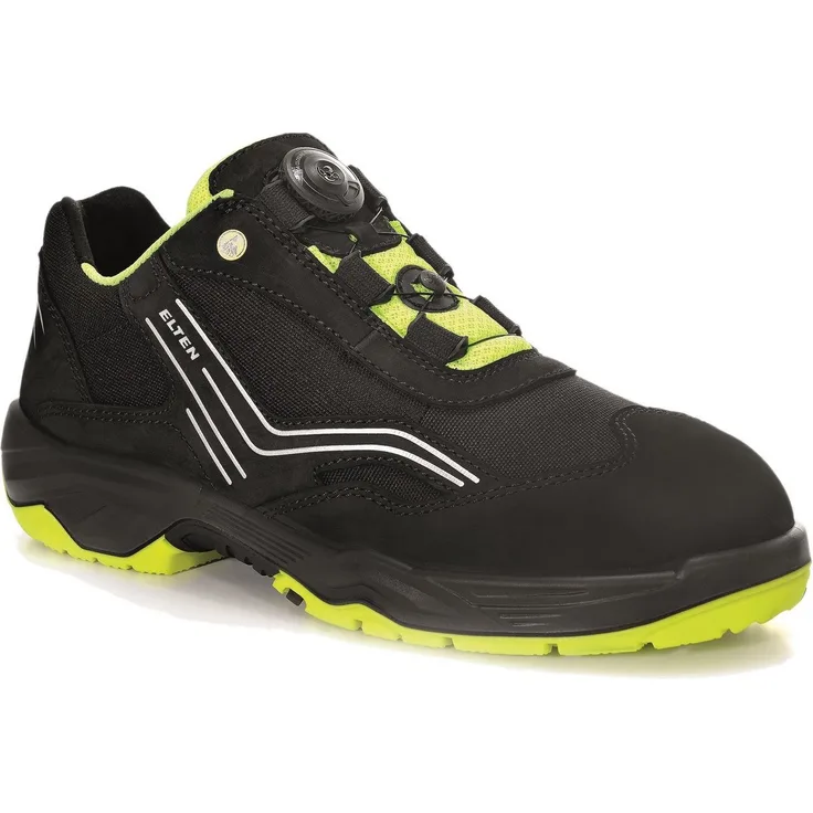 ELTEN Arbeitsschuh AMBITION BOA® Low ESD S2 72752, hydrophobiert, atmungsaktiv, mit Stahlkappe - schwarz