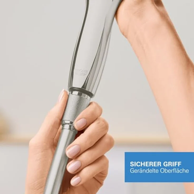 Grohe Brausegarnitur GROHE Silverflex Brauseschlauch TwistStop 1250mm supersteel, 28362DC1, Duschinstallation, AntiFold knickfest, GROHE ProGrip mit Rändelstruktur, Hitzebeständig bis 70°C – Bild 7