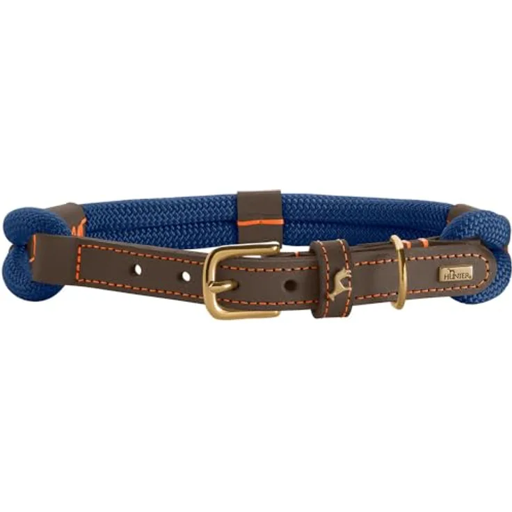 HUNTER Halsband Malia Farbe dunkelblau/Dunkelbraun, Größe 50 - Robust und leicht, Made in Germany