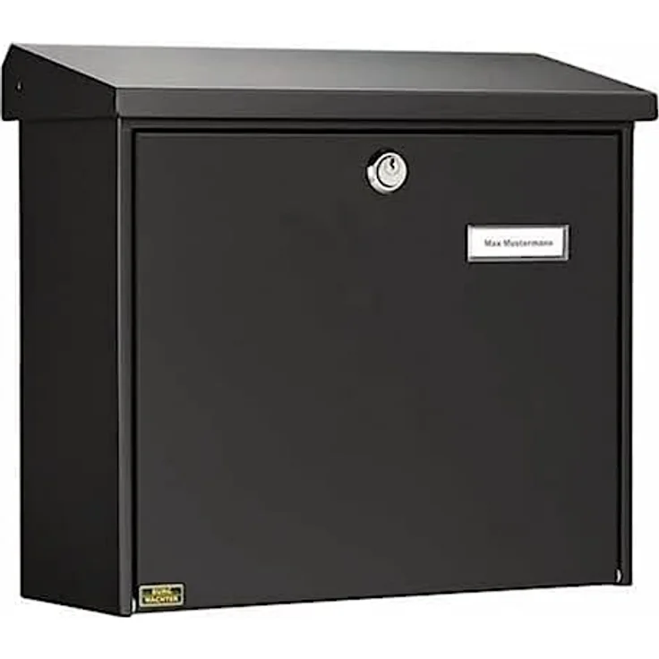 BURG-WÄCHTER Briefkasten mit aufklappbarem Regendach, A4 Einwurf-Format, EU Norm EN 13724, Verzinkter Stahl, Comfort 913 S, Schwarz – Bild 2