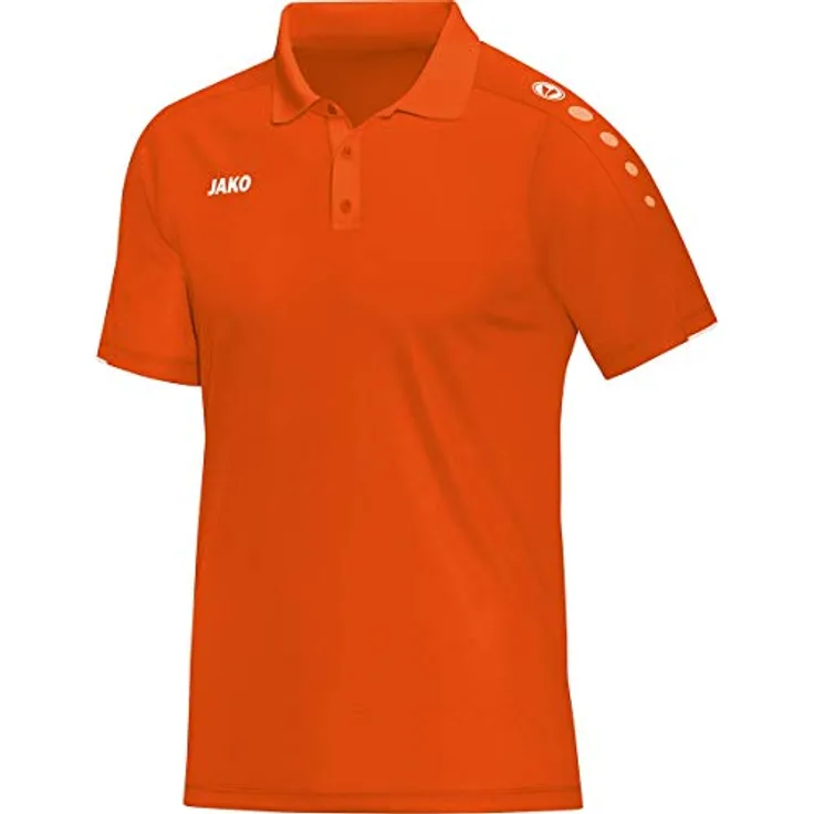 JAKO Herren Polo Classico, neonorange, L, 6350