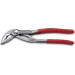 Knipex Cobra ES Wasserpumpenzange 180 mm, extra schlank poliert mit rutschhemmendem Kunststoffgriff, grau atramentiert
