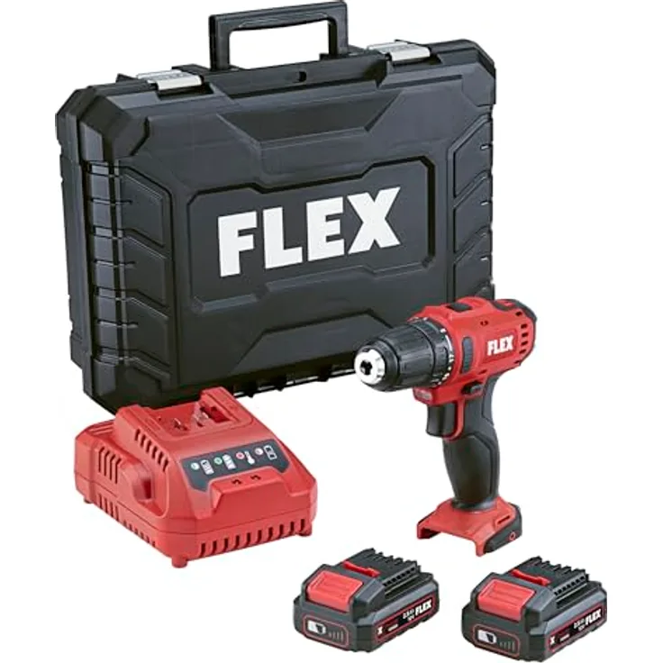 FLEX DD 2G 12-LDBC/2.5 Akku-Bohrschrauber 12 V, 2-Gang, max. Drehmoment 34 Nm, ergonomischer Griff, LED-Beleuchtung