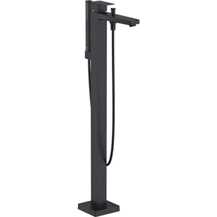 Duravit Manhattan Einhebel-Wannenmischer bodenstehend, schwarz matt, Ausladung 232 mm, mit AirPlus-Technologie und EasyClean-Funktion – Bild 4