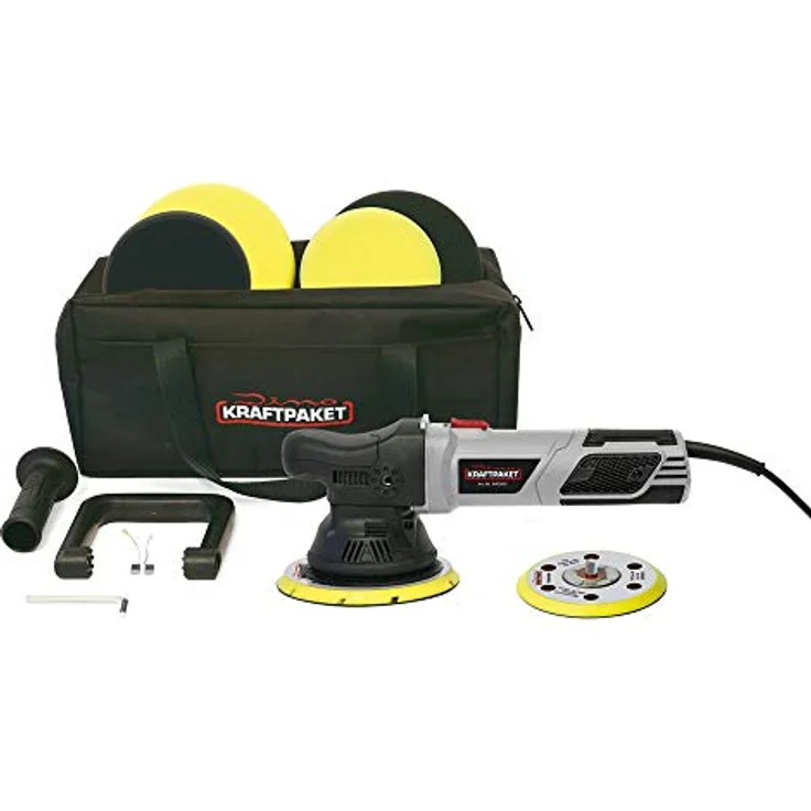 DINO KRAFTPAKET 640302 Exzenterpoliermaschine 230V 900W 1600 - 4200 U-min 125mm – Bild 2